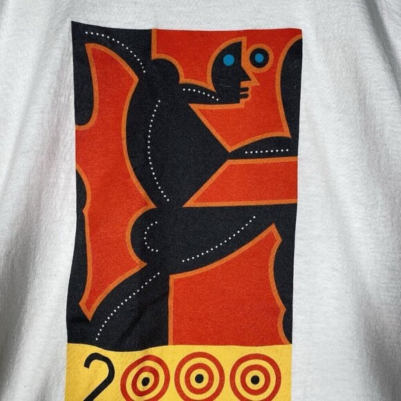 Vintage Bay to Breakers T-Shirt Size Large 2000 San Francisco White Graphic Tee - Picture 3 of 8